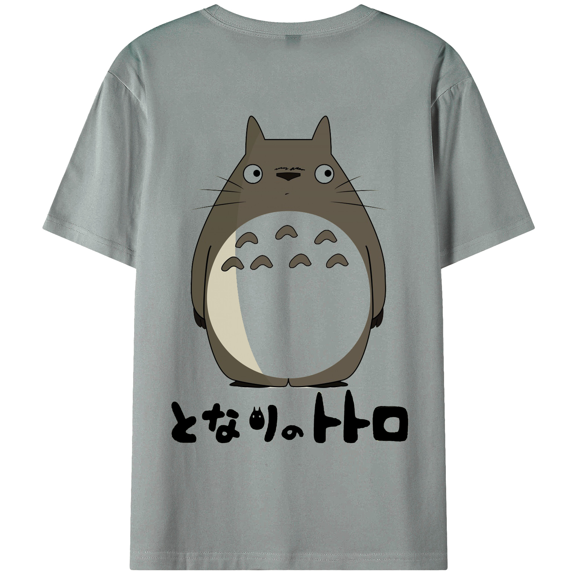 （画像用） となりのトトロ 草壁メイ 草壁サツキ My Neighbor Totoro Satsuki Kusakabe Mei Kusakabe 綿100％ メンズ半袖Tシャツ（バックプリント） 通気性